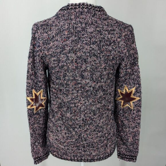 Scotch & Soda R'Belle Girl's Purple Wool Asymmetric Sweater Cardigan Jacket 14 - Picture 3 of 8
